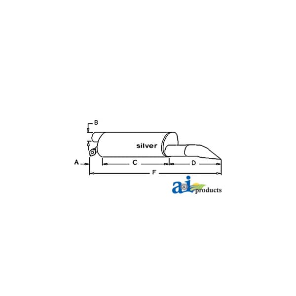 Muffler 53" x11.5" x11"